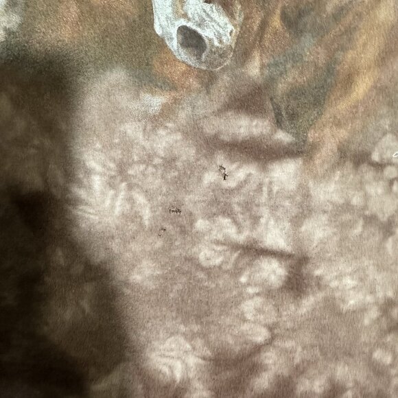 Polar Graphics USA T-Shirt Men’s Women’s Large Horses Theme Brown Tie Dye Flaw - Picture 6 of 6